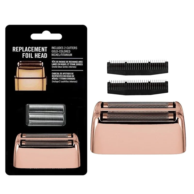 Replacement Head Foil and Cutters Blade Compatible with BaBylissPRO Double FXFS2 Metal Electric Shaver Razor, For BaByliss Razor