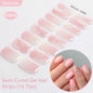 Gradient Auroras Semi Cured Gel Nail Strips Sparkly Shinning DIY Gel Polish Stickers for Nails Works with UV/LED Nail Lamps