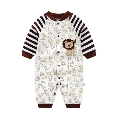 Spring Autumn Newborn Baby Boy Rompers Cotton Girls Clothes 0 to 12 Months Comfortable Babies Jumpsuits Clothing Onesies