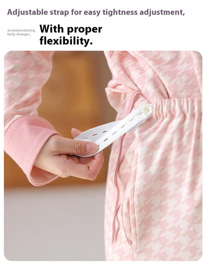 Postpartum Clothing with Chest Cushion Autumn Postpartum Women Pajamas Maternity Ladies Breastfeeding Clothes Pregnancy Homewear