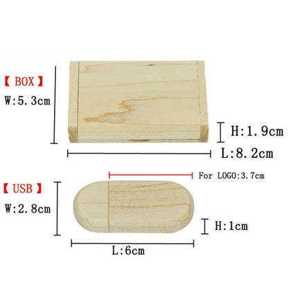 JASTER High Quality Wooden Logo Engrave Wood USB Flash Drive 4GB 8GB 16GB 32GB 64GB Wedding Gift Flash Memory Card Pen Drive