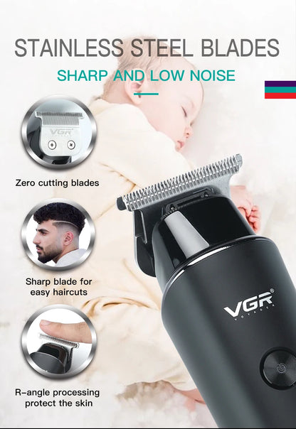 VGR Hair Cutting Electric Hair Clipper Beard Hair Trimmer Haircut Machine Professional Cordless Barber Trimmer for Men V-937
