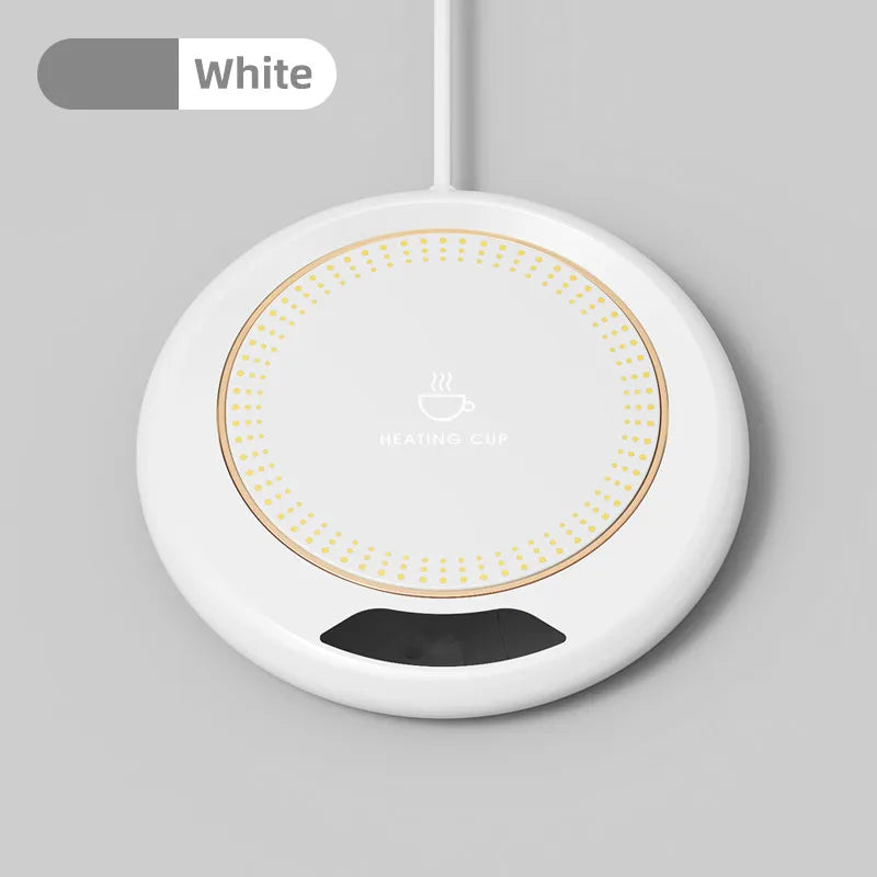 USB Thermostatic Heating Coaster for Home 3-Speed Adjustable Constant Temperature 55-65-75 Degrees Cappuccino Warmer