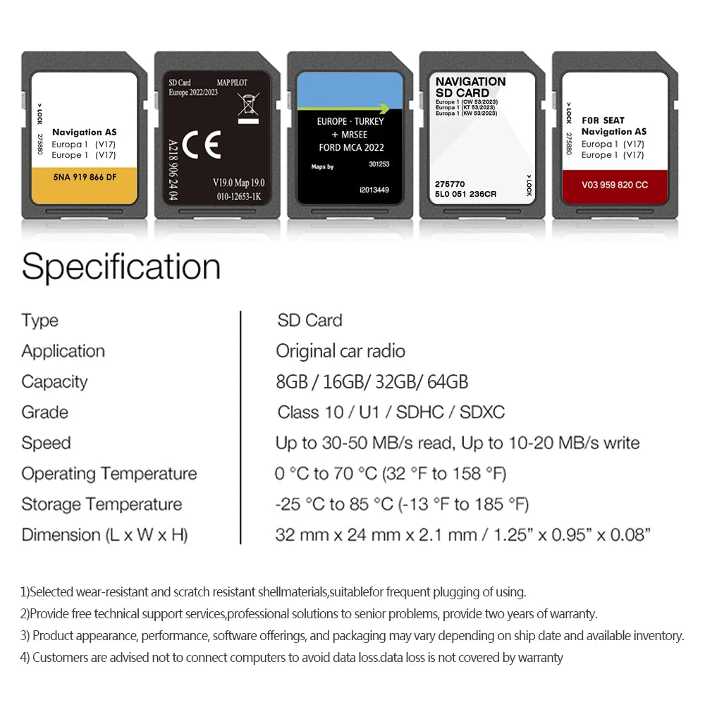 Use for Mazda CX-5 2013 2014 2015 SD Map Cards Europe UK Sat Navi 2025 Navigation 8GB Fast Delivey GPS Card Accessories