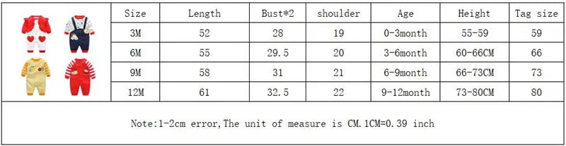 Spring Autumn Newborn Baby Boy Rompers Cotton Girls Clothes 0 to 12 Months Comfortable Babies Jumpsuits Clothing Onesies