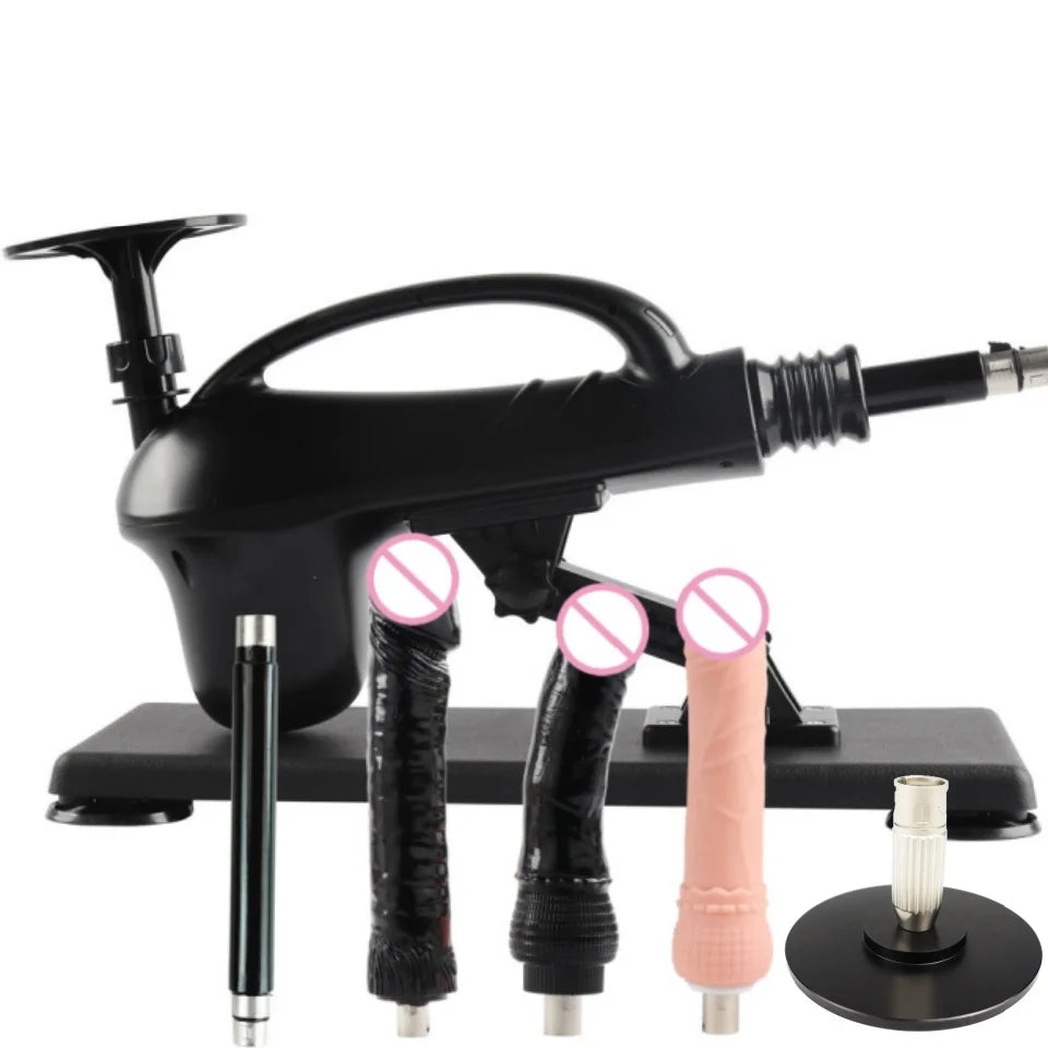 FREDORCH Sex Machines More Attachment Masturbating Pumping Sex Gun Adjustable with Dildo Couples Sex Toy Love Machine for Couple