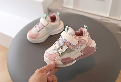 Sports Shoes Spring Flats for Boys Girls Soft Bottom Breathable Sneakers 1-6 Years Kids Outdoor Casual Shoes