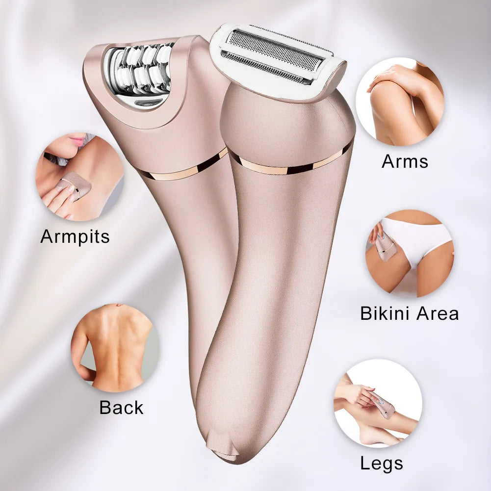 Surker Electric Hair Removal for Women Waterproof Household Hair Epilator Bikini Arm Hair Shaver USB Charging Razor Machine
