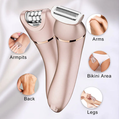 Surker Electric Hair Removal for Women Waterproof Household Hair Epilator Bikini Arm Hair Shaver USB Charging Razor Machine