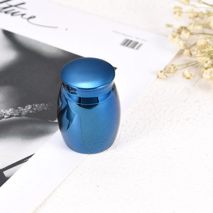 New rose cremation urn for men and women ashes family and friends to share souvenirs stainless steel waterproof ash jar