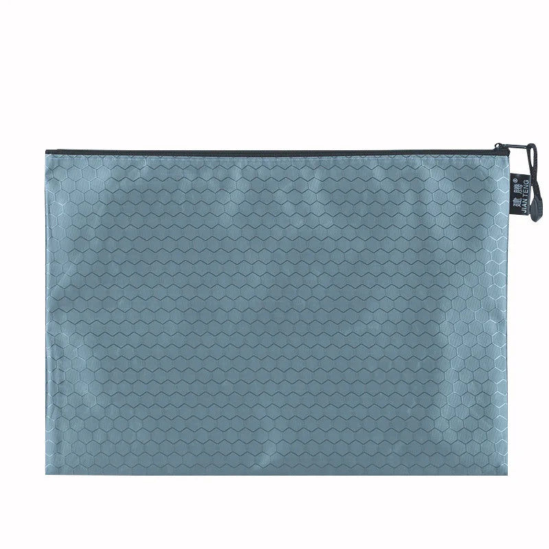 A4 Waterproof Canvas File Folders Football Pattern Thick File Bag Student Teacher Document Bag Business School Supplies