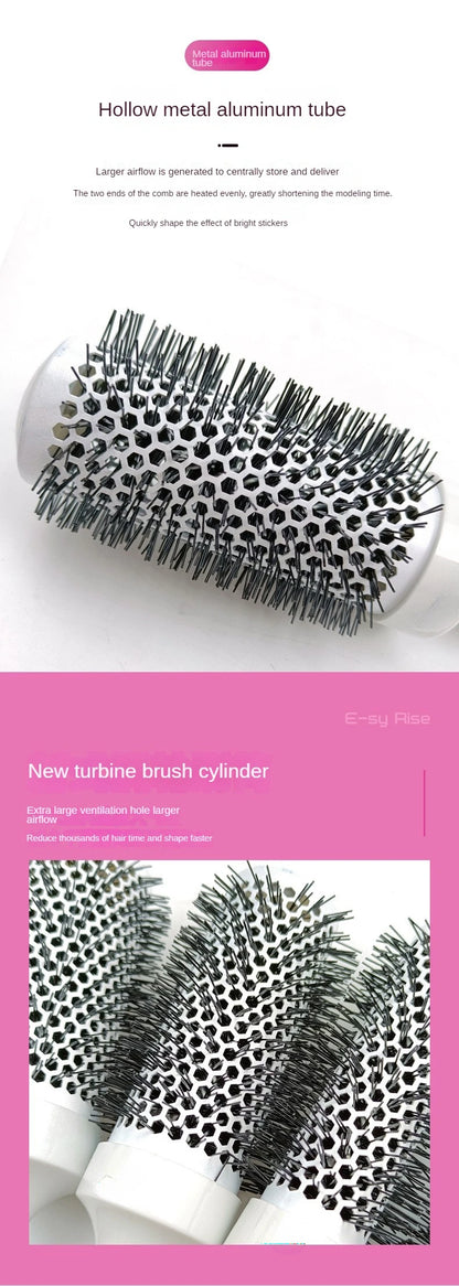 Hair Comb Professional Salon Hair Brush Hair Styling Hairbrush Hairdressing Comb Round Curly Hair Rollers Tools Blue