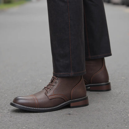 Men's Classical Leather Ankle Boots Comfortable Spring Fashion Men boots
