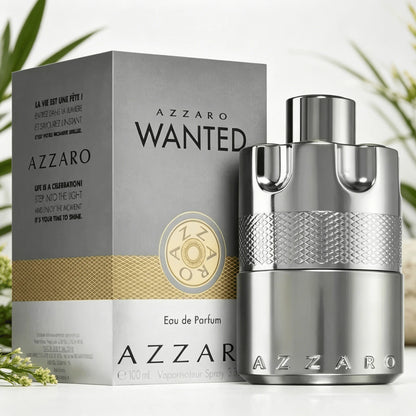 Azzaro Wanted Men EDT Perfume 100ml With Gift Box Long Lasting Spicy Woody Citrus Scent Silver Metal Cap Luxury Bottle Fragrance Gift for Men