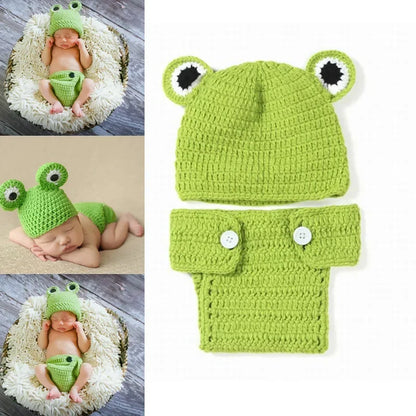 Newborn Photography Props New Born Baby Crochet Knit Costume Accessories Infant Photo Shoot Clothes Newborn Shooting