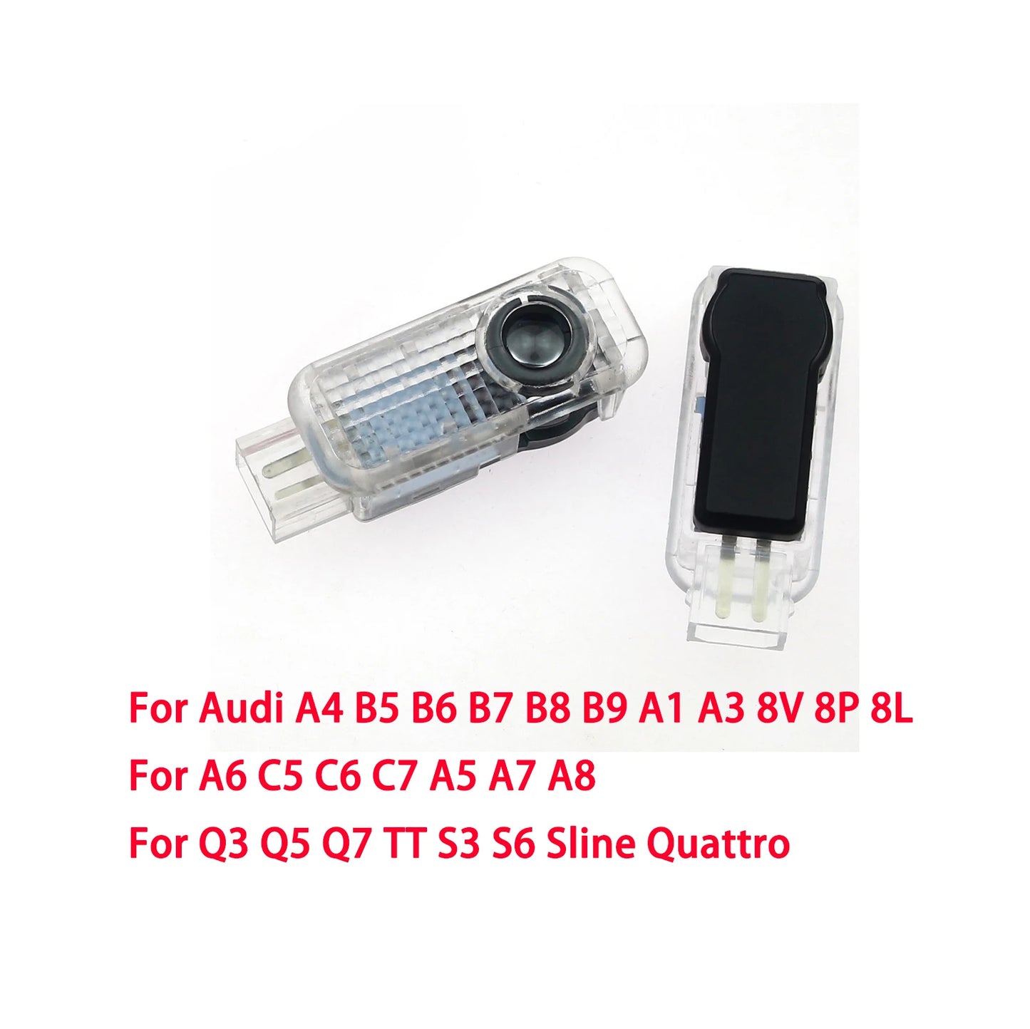 Led Car Door logo Welcome Light For Audi A4 B5 B6 B7 B8 B9 A1 A3 8V 8P 8L A6 C5 C6 C7 A5 A7 A8 Q3 Q5 Q7 TT S3 S6 Sline Quattro