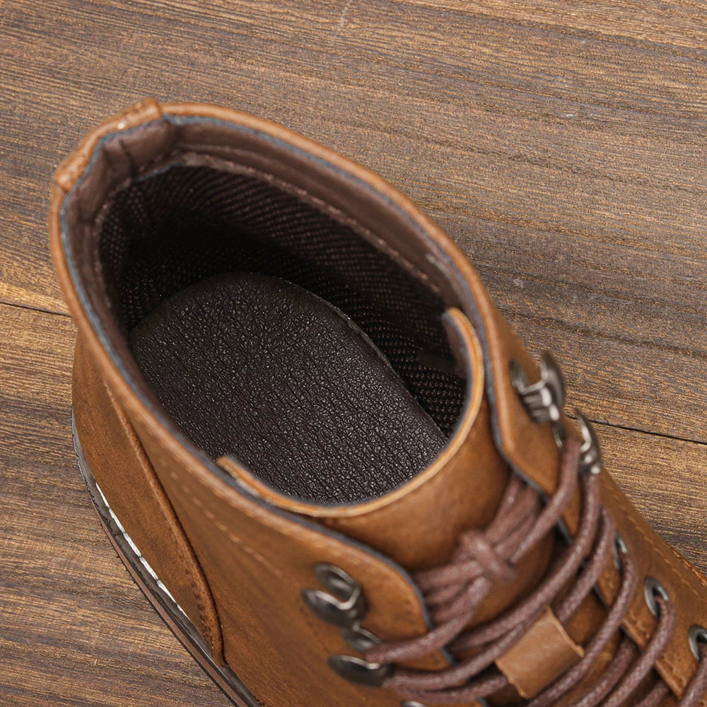 Men's Classical Leather Ankle Boots Comfortable Spring Fashion Men boots