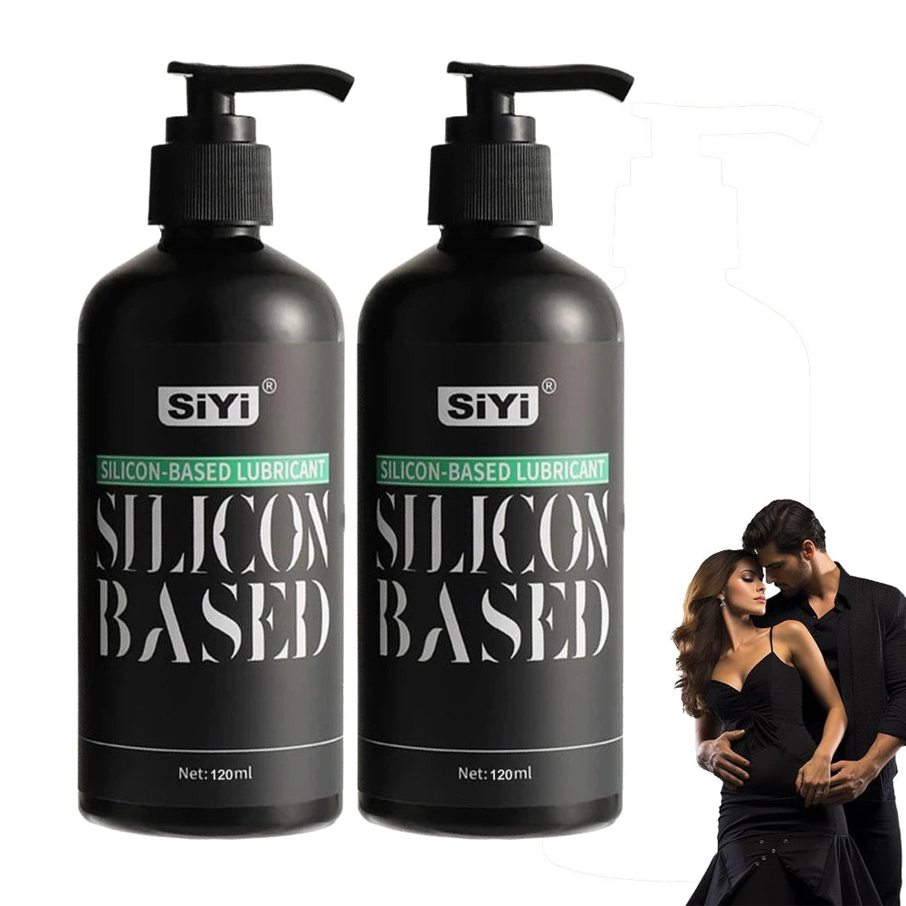 Silicone-Based Personal Lubricant Long Lasting Silky Smooth, Non-Sticky, Unscented, Waterproof For Men Women and Couples 120ml
