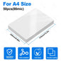 A4 Laminator Accessories 50pcs Laminating Film Pouch Lightweight Paper Cutter Binder Ring,Hole Corner Puncher, for Photo/File
