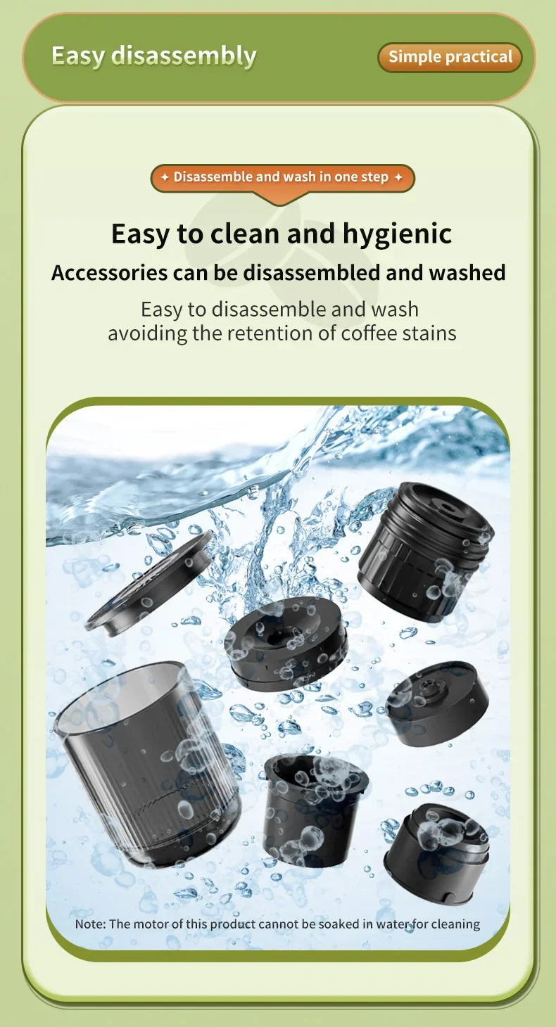 20 Bar Self-Heating Wireless Portable Espresso Maker, One-Click Automatic Extraction Mini Coffee Machine, Multi Capsule Compatible Rechargeable Travel Coffee Maker, Compact Portable Coffee Brewer for Car, Road Trip, Camping,