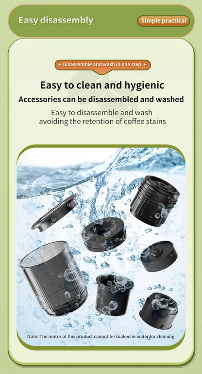 20 Bar Self-Heating Wireless Portable Espresso Maker, One-Click Automatic Extraction Mini Coffee Machine, Multi Capsule Compatible Rechargeable Travel Coffee Maker, Compact Portable Coffee Brewer for Car, Road Trip, Camping,