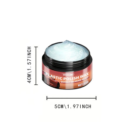 Crystal Clear Car Plastic Restorer - Car Interior and Panel Renovation Wax Coating Agent Car Maintenance Wax Car Polishing Paste
