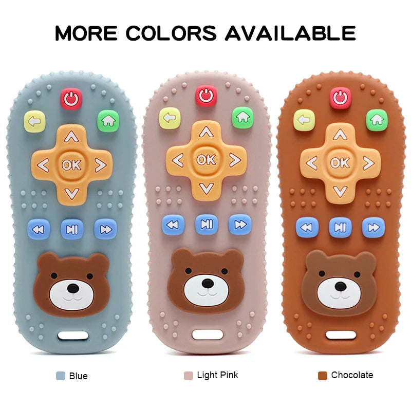 Baby Teethers Remote Control Shape Silicone Molar Chewing Toys Silicone Teething Toys Infant Baby Gifts Newborn Accessories