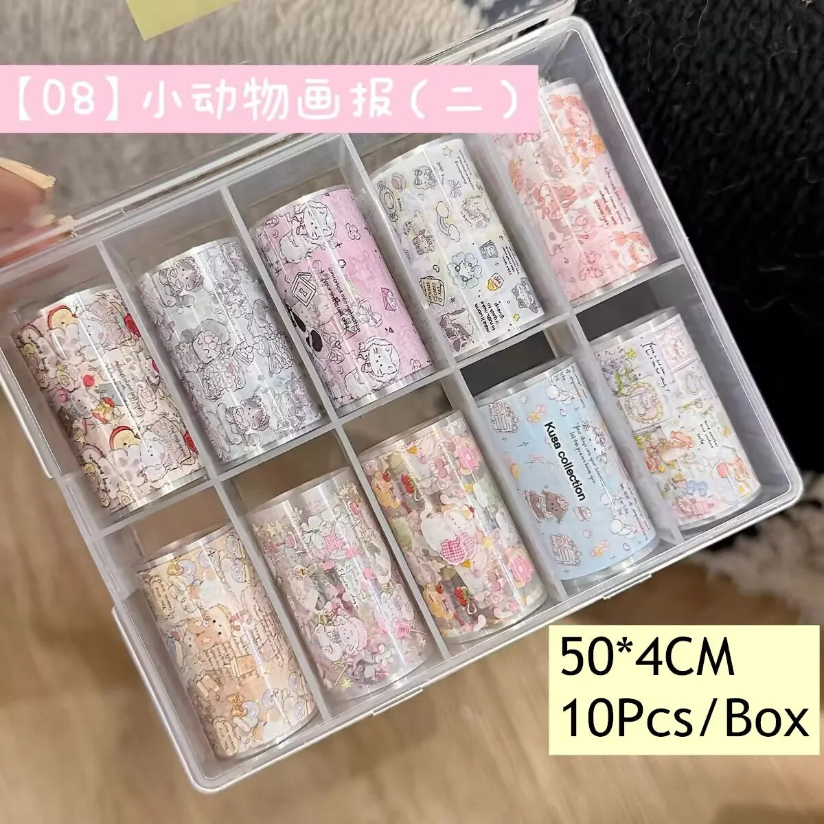 10Rolls Lacce Flower  Nail Foils Transfer Paper  Nail Art Stickers  Manicure Set Decal  Nails Decoration