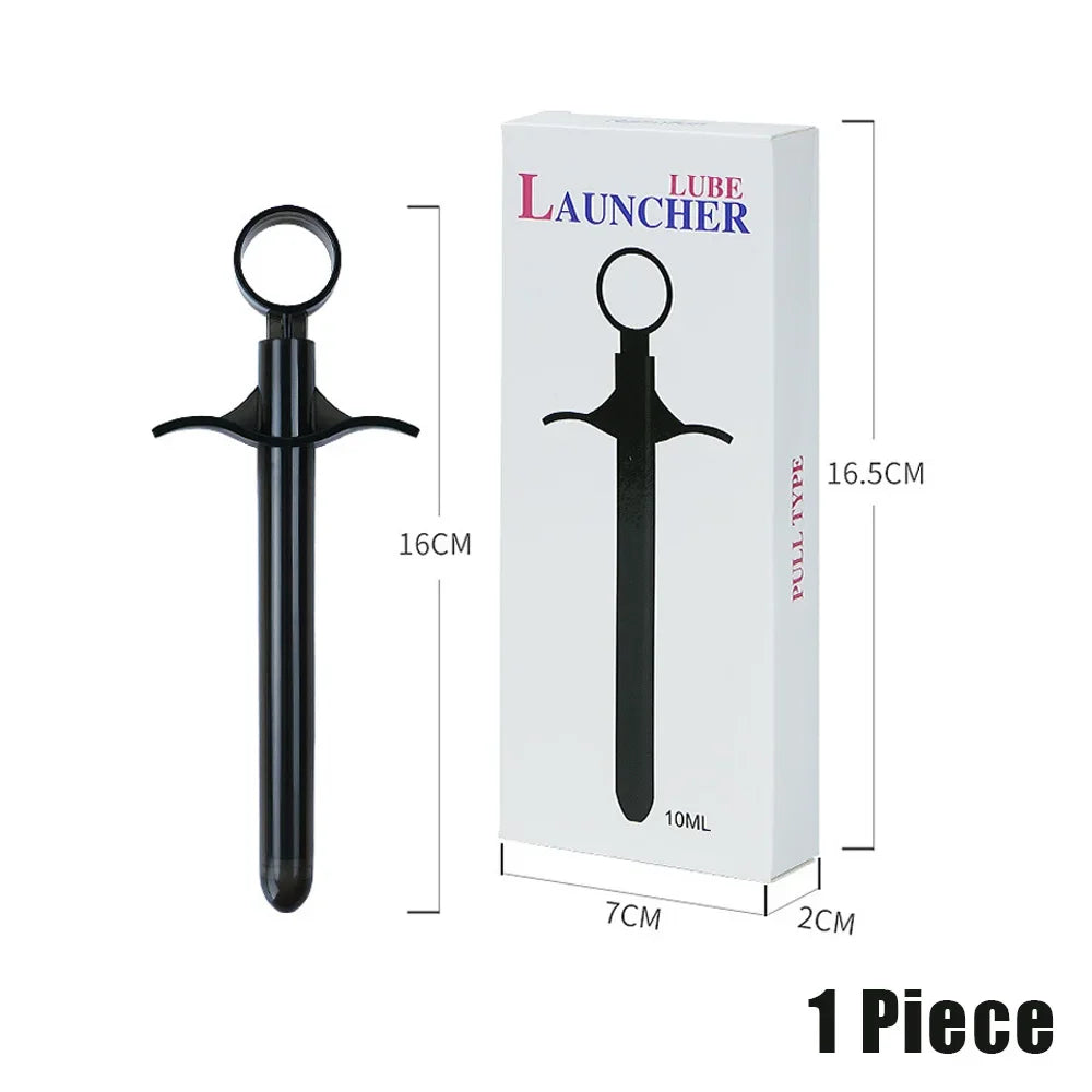 10ML Oil Launcher Syringe Lubricant Injector Sex Toys for Couples Anal Vagina Clean Tool Enema Inject Anal Lubricant Injector