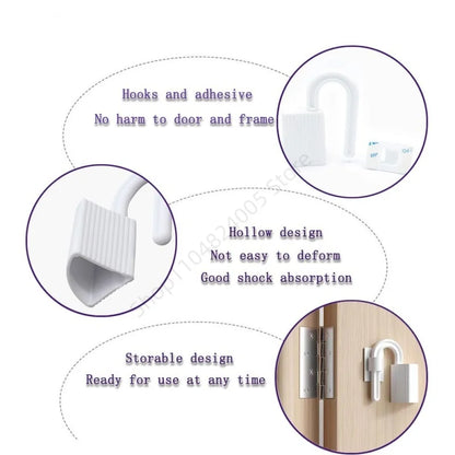 1/2 Pcs Finger Guard Baby Proofing Child Safety Plastic Door Stoppers Kids Safety Finger Pinch Hinge Guard Protector
