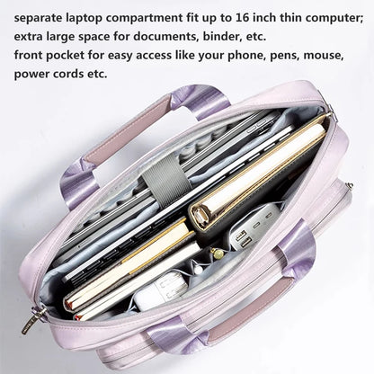 Laptop Shoulder Bag 13.3 15.6 inch for Women Notebook Briefcase Handbag for Macbook Pro 14 16 M4 M3 Air 15 Huawei Xiaomi Dell HP