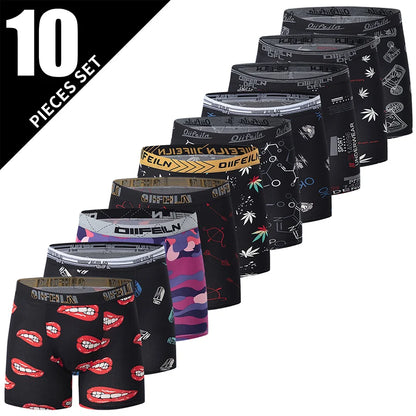 4/5/10 Fashion Four Seasons Men's Long Casual Daily Youth Sports Shorts Comfortable Breathable Sweat Absorbing Elastic Shorts