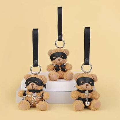 RTET Valentines Gifts for Her or Him BDSM Lover Bear for Submissive Dominant Gift Kinky Fetish Plush Bear Bondage Gifts