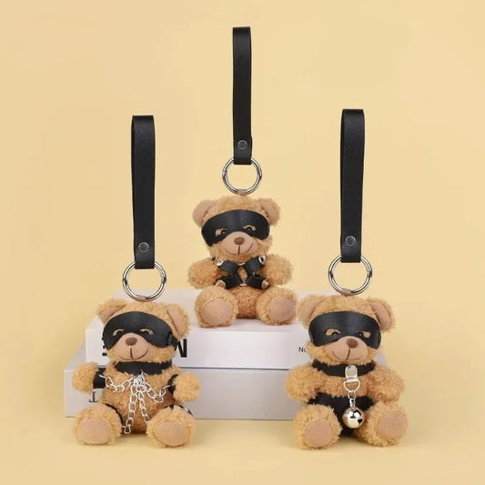 RTET Valentines Gifts for Her or Him BDSM Lover Bear for Submissive Dominant Gift Kinky Fetish Plush Bear Bondage Gifts