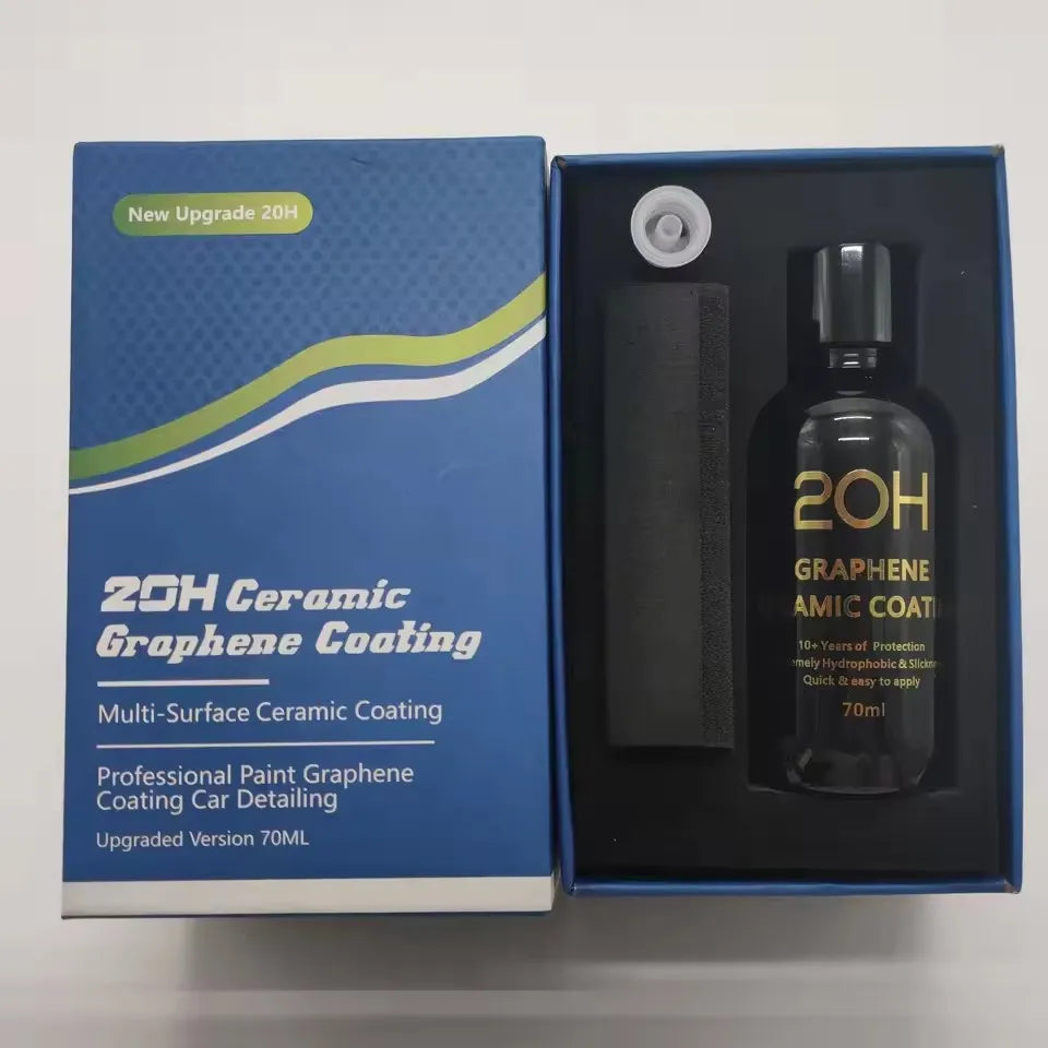 20H Advanced Graphene Ceramic Coating for Cars (70ml) Self Healing and UV Track Technology Car Care Product