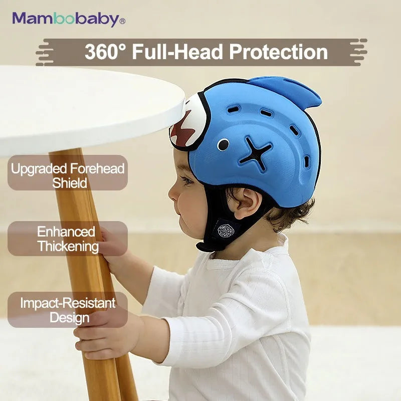 Baby Anti Fall Head Protection Hat Infant Learning Walk Breathable Helmet Toddler Safety Gear Caps for Walking and Crawling