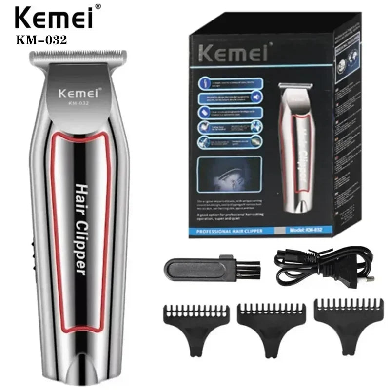 Kemei KM-032 Professional Hair Trimmer Electric Beard Trimmer for Men Hair Clipper Hair Cutter Machine Haircut Grooming Kit