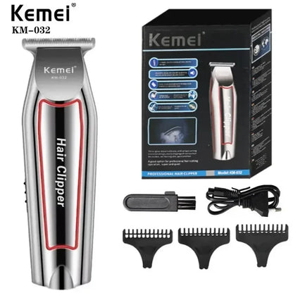 Kemei KM-032 Professional Hair Trimmer Electric Beard Trimmer for Men Hair Clipper Hair Cutter Machine Haircut Grooming Kit
