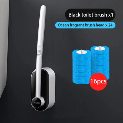 Disposable Toilet Brush Without Dead Angle Cleaning Tools Household Long Handle Cleaner Brush Bathroom Accessories For Toilet