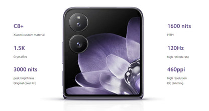 Global Version Xiaomi MIX Flip Dragon 8 Gen 3 device photo Leica 50MP Hyper charger screen "6,86Hz 67 W 12 Go