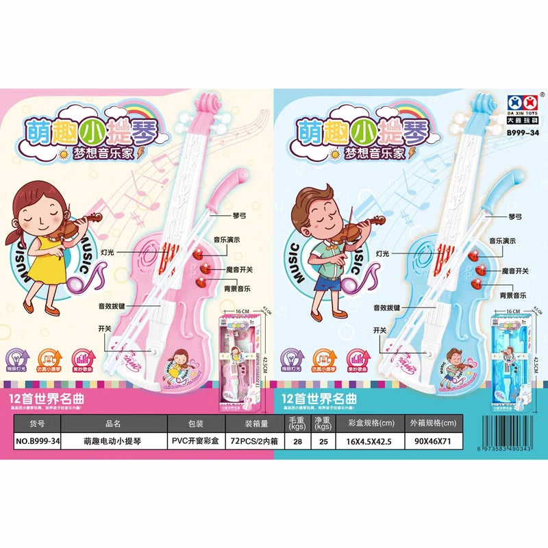 New Multi-mode Children's Violin Toy Simulation Baby Early Education Educational Toy Musical Instrument Children's Birthday Gift