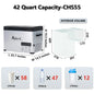 Alpicool CHS45 32L Compressor Cool Box 12 V Portable Fridge Electric Freezer Box Small Freezer for Car Camping, -20°C to 20°C,