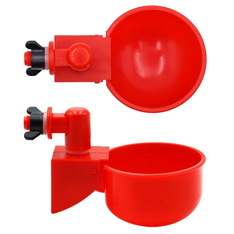 Automatic Chicken Water Feed Drinking Bowl Kit Farm Coop Poultry Waterer Drinking Water Feeder for Chicks Duck Goose Turkey