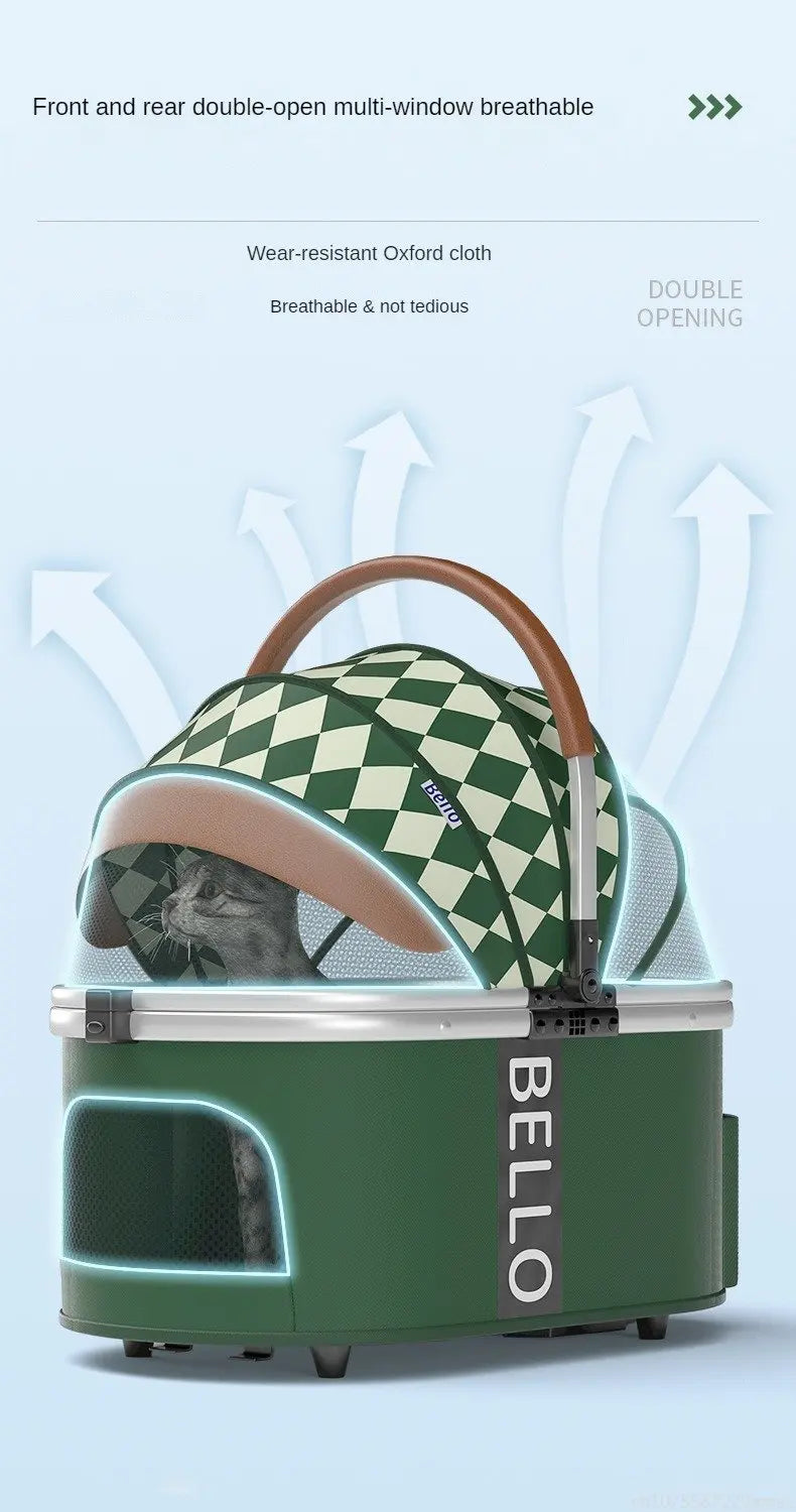 Pet strollers Aluminum tube trolley pet bag separate cat dog car car travel tourist car foldable stroller dog puppy stroller