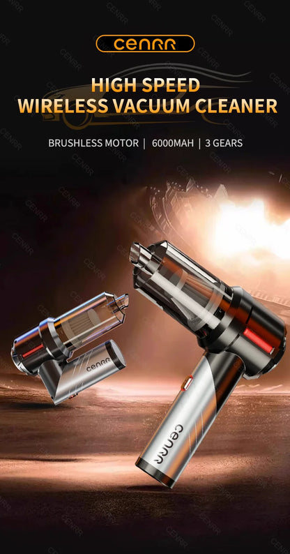 CENRR 998000PA Car Vacuum Cleaner Mini Cordless Powerful Wireless Car Cleaner HandHeld Portable Vacuum Cleaner Home Appliance