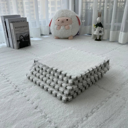 4-20 PCS Baby Plush Activity Play Mat EVA Foam Soft Play Mat BPA Free Reusable Washable Non-slip Waterproof Puzzle Stitching Mat