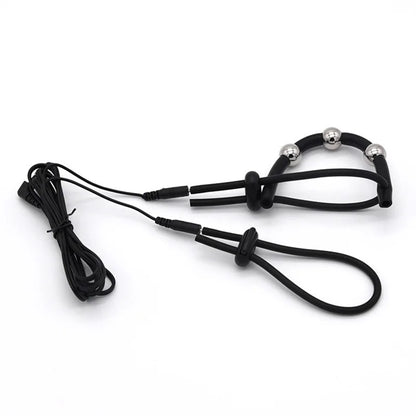 Electric Shocker Anal Butt Plug,E stim Electrosex Penis Ring ,Nipple Electrostimulation Cockring Chastity Cage E-stim Bdsm Toys