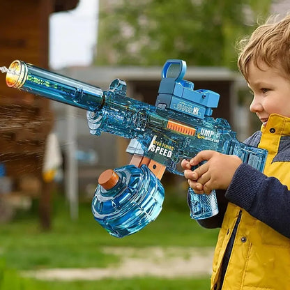 UMP45 Electric Water Gun Full Automatic Submachine with Light Large-Capacity Outdoor Beach Swimming Pool Shooting Game Kid Toy