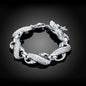 Fine Noble 925 Sterling Silver Solid Chain Bracelet For Women Men Charm Party Gift Wedding party Fashion Jewelry