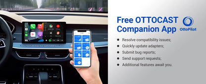 OTTOCAST Play2Video Pro Ai Box Pro Built in YouTube Netflix IPTV Video Box Wired to Wireless CarPlay Android Auto Adapter